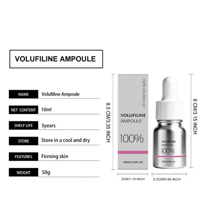 Volufilin 100% Facial Ampoule Serum,Pure Volufiline Plumping,Improve Depressions&Facial Reshaping,Hydrolyzed Collagen Elastic Lifting&Deep Hydrating Glow Moisture,Versatile Multi Zone Application&Concentrated Ampoule Formula,