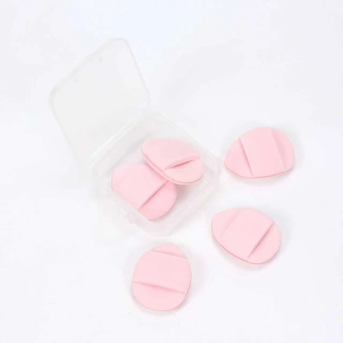 5Pcs Mini Finger Puff Foundation Small Air Cushion Powder Sponge Face Concealer Bb Cream Cosmetic Applicator Makeup Tools