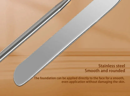 Stainless Steel Makeup Foundation Spatula Mixing Stick Powder Base Cream Mixing Tools Cosmetic Nail Gel Stirring Toner Plate Kit