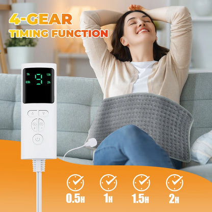 Home Electric Heating Pad Back Shoulder Office Winter Warming Blanket 9 Heat Thermal Mat Abdomen Period Menstrual Belt Winter Warm US Plug 100V-130V