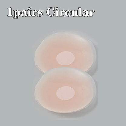 12pcs Women Invisible Nipple Cover Stickers Self-adhesive Chest Breast Petals Silicone Lift Up Paddings Reusable Patch Bra Pads