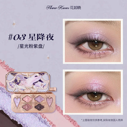Flowerknows Strawberry Cupid Collection Facial Complexion Palette Blush Eyeshadow Highlighter Flower Know Face Bronzer Palette