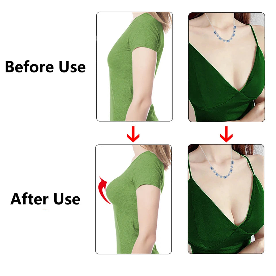 Silicone Bra Inserts Invisible Clear Lift Up Gel Breast Pads Cup Enhancer Push-Up Breast Pasties For Bras Bikinis Swimsuits