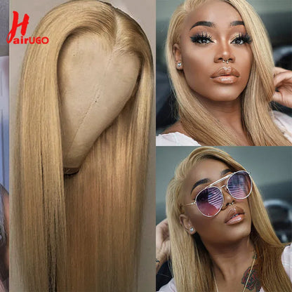 #4 Straight 4x4 Lace Closure Wigs Human Hair Brown Lace Front Human Hair Wigs Remy Chocolate Lace Frontal Wigs For Woman HairUGo