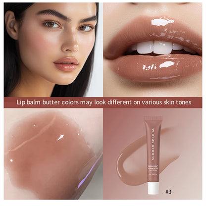 5 Colors Hydrating Lip Stain Lip Balm Plumping Lip Oil Glossy Lip Glaze Stick Moisturizing Lip Cosmetic Christmas Gift For Women