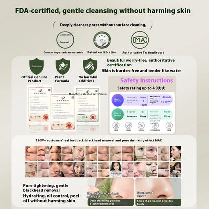 RUYI Purifying & Moisturizing Blackhead Nose Mask, Gentle Deep Clean, Non-Drying Pore Cleanser Blackhead Remover Nasal Mask 100g