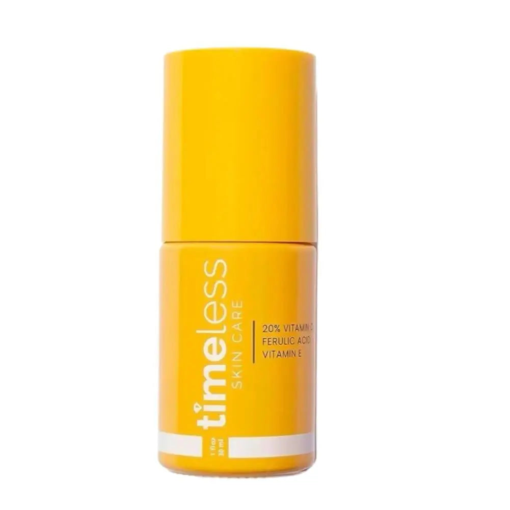 Timeless 20% Vitamin C Serum 30ml – With Vitamin E & Ferulic Acid, Antioxidant, Brightening, Hydrating, Boosts Collagen