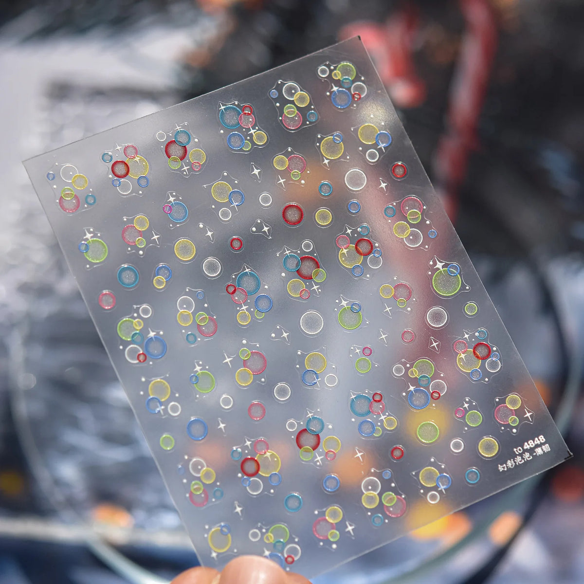 5D Summer Sea Shell Nail Sticker Shiny Embossed Starfish Nails Stickers Summer Beach Wine glass Jellyfish Nail Decals Decoration