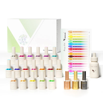 1Set VENALISA V6 Whole Set 10ml HEMA FreeTPO Free Vegan Nail Gel Polish Color Display Gel Varnish Nail Maincure Branded Suitcase