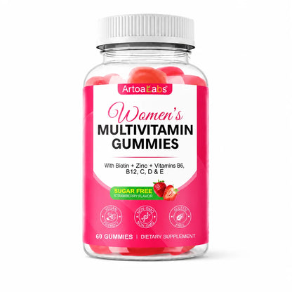 Women's Multivitamin Gummies, 36‑in‑1 Vitamins Minerals with Biotin & Zinc for Skin Hair Nails, Energy Bone & Immune, 60 Count