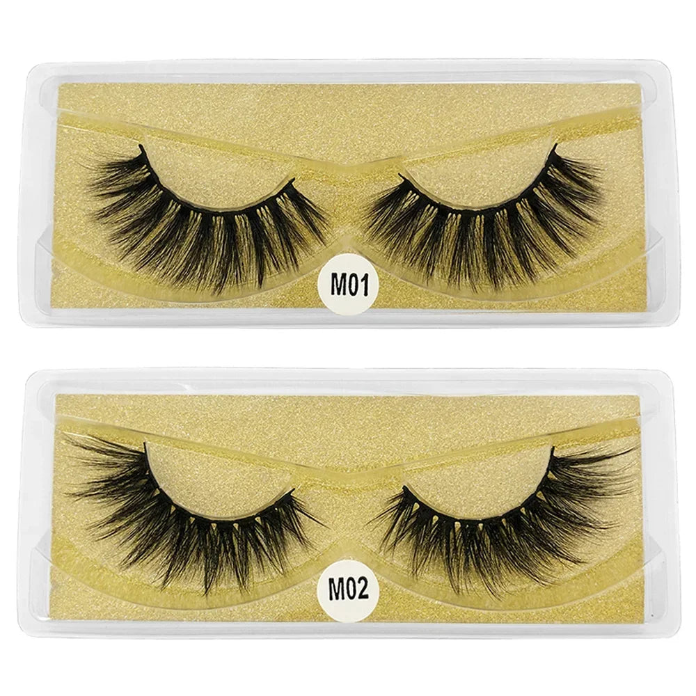30 Pairs 3d Mink Lashes Natural Mink Eyelashes False Eyelash Makeup Thick Fake Lash In Bulk