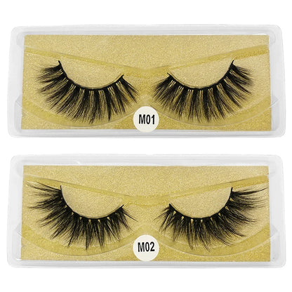 30 Pairs 3d Mink Lashes Natural Mink Eyelashes False Eyelash Makeup Thick Fake Lash In Bulk