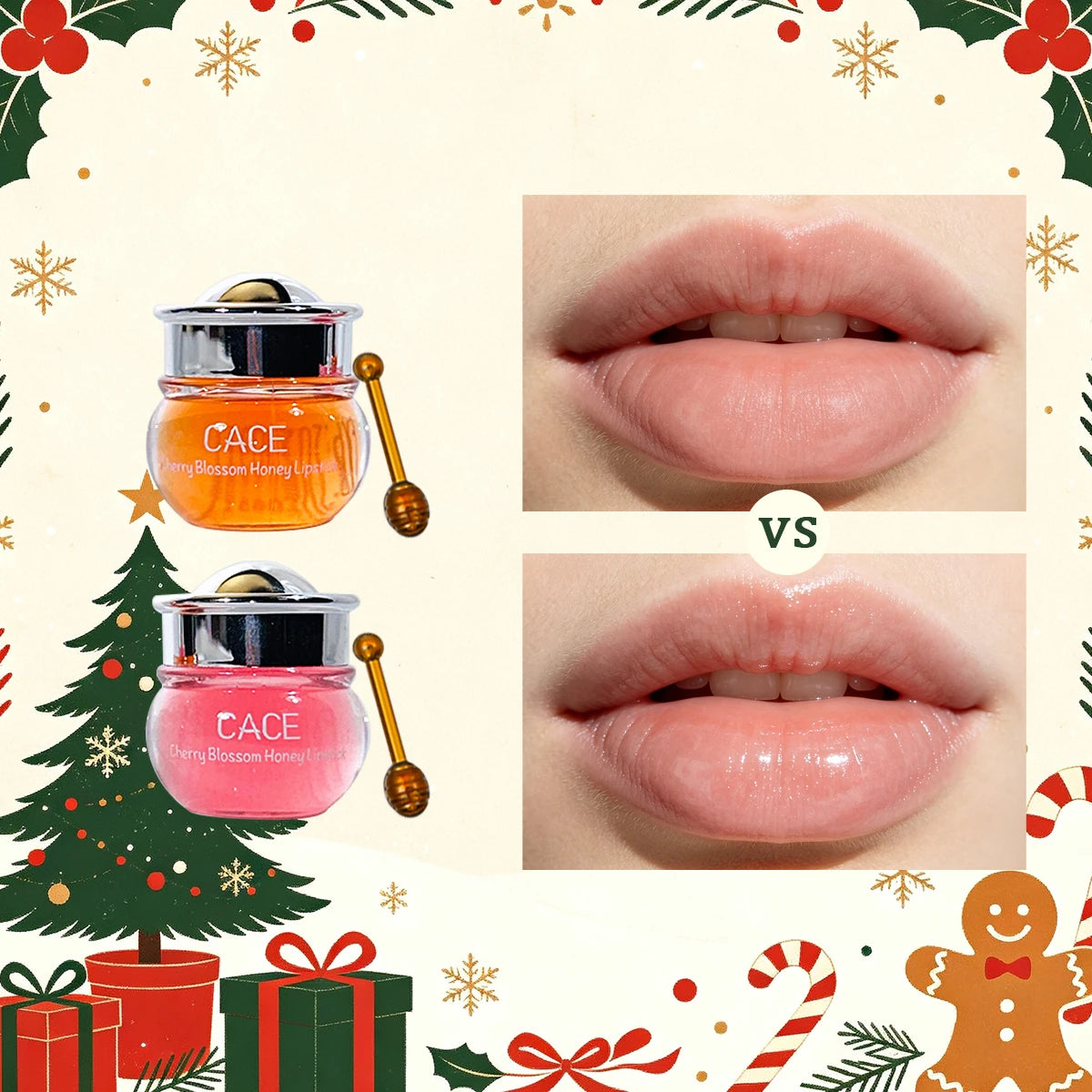 Christmas lip balm set, moisturizing and hydrating, lightweight and easy to apply, perfect for autumn and winter, lip balm set