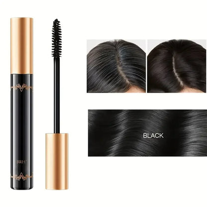 Disposable hair pen to cover gray hair, natural black hair temporary hair toner to replenish color and root without fading pure
