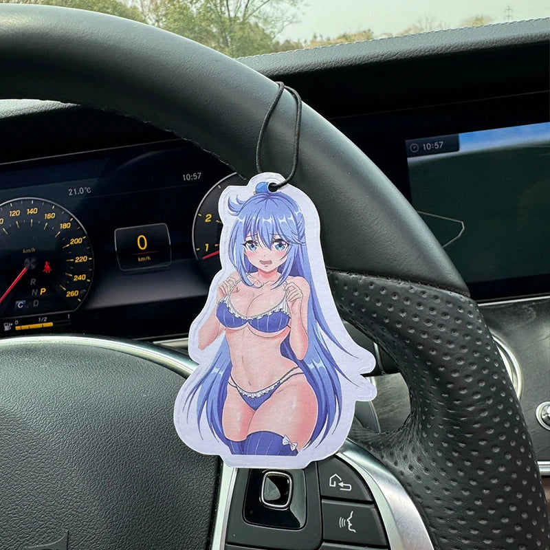 Cute Bikini Girl Hilton (Hotel Scent) Unisex Car Perfume and Non-Toxic Air Freshener |   Natural Essential Oils and Aromatherapy Scent Tablets (Noroili/Grapefruit/Cedar) |   Hanging Type and Dual-Purpose with Vent Clip |   Lo