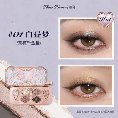 Flowerknows Strawberry Cupid Collection Facial Complexion Palette Blush Eyeshadow Highlighter Flower Know Face Bronzer Palette