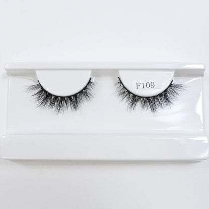 Natural Mink Lashes High Quality Fashion Classic Soft Full Strip Lashes Makeup 12mm Short Mink Eyelashes