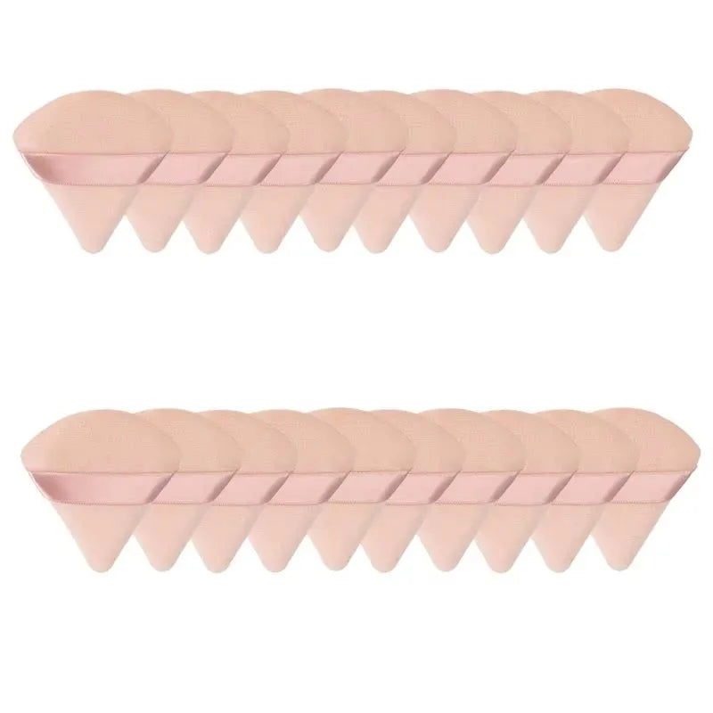 10PCS Puff Triangle Makeup Beauty Sponge Puff Triangle for Powder Makeup Blender Finger Puff Make Up Accessories Cosmetics PF03