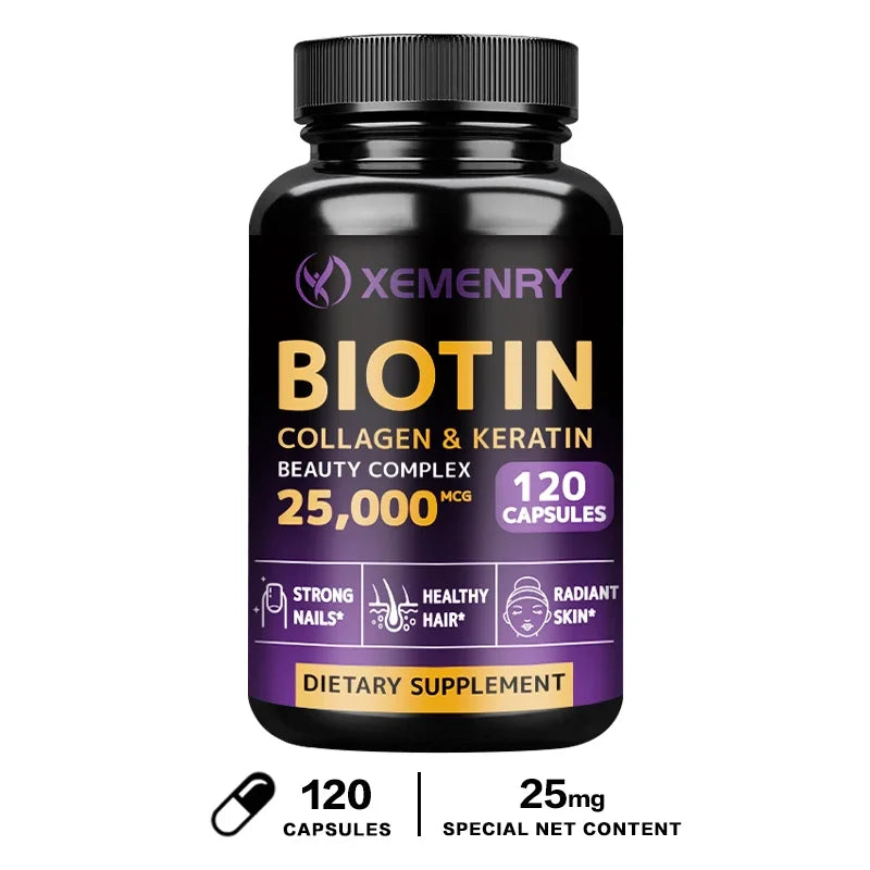 Biotin Collagen and Keratin Beauty Complex - Promotes Healthy Skin and Nails