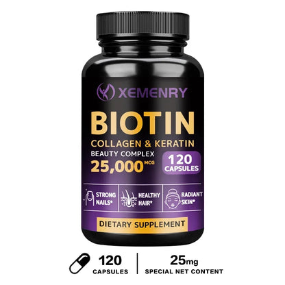 Biotin Collagen and Keratin Beauty Complex - Promotes Healthy Skin and Nails