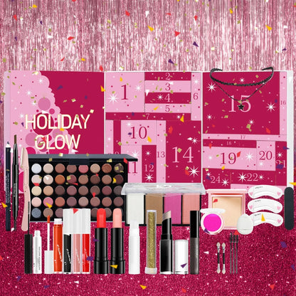 Girls Makeup Advent Calendar Surprise Blind Box 24pcs Skin Care Products Gift Box Christmas Countdown Calendar Beauty Care Set