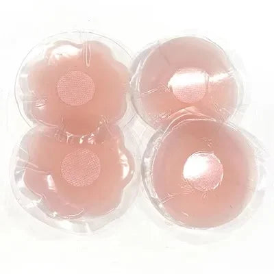 12pcs Women Invisible Nipple Cover Stickers Self-adhesive Chest Breast Petals Silicone Lift Up Paddings Reusable Patch Bra Pads
