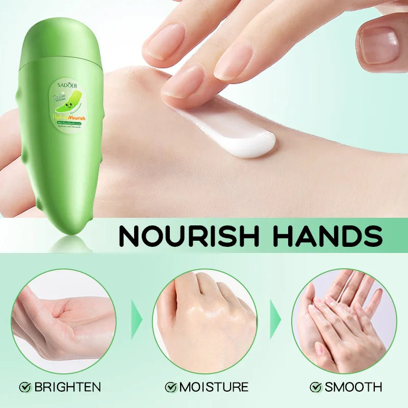 SADOER Mango Peach Aloe Vera Lemon Hand Cream Fruit Moisturizing Shape Brightening Repairing Hand Creams For Hand Care