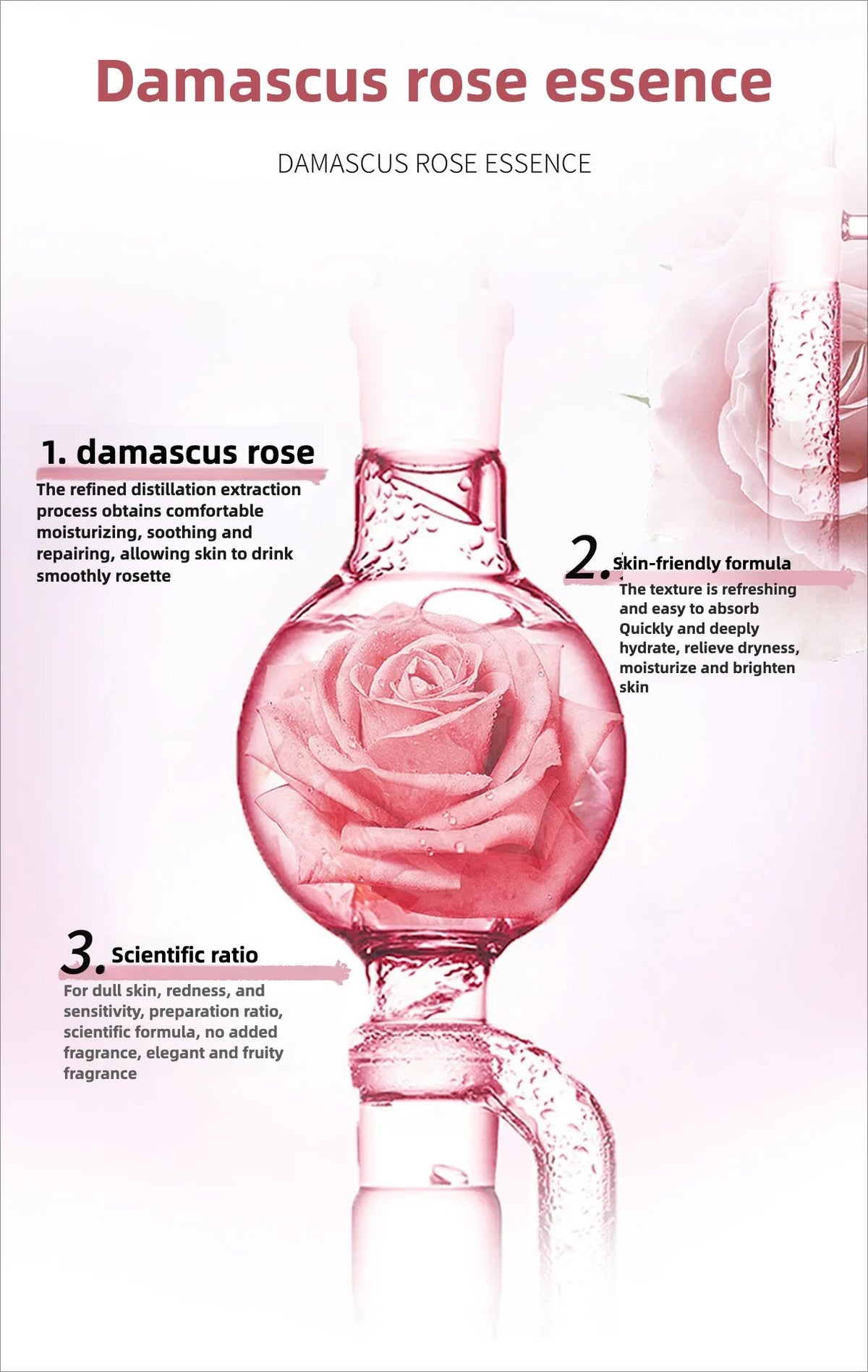 Rose Proxylane Serum Anti-Aging Moisturizing Shrink Pores Hydrating Whitening Essence For Microneedle Instruments Skin Care
