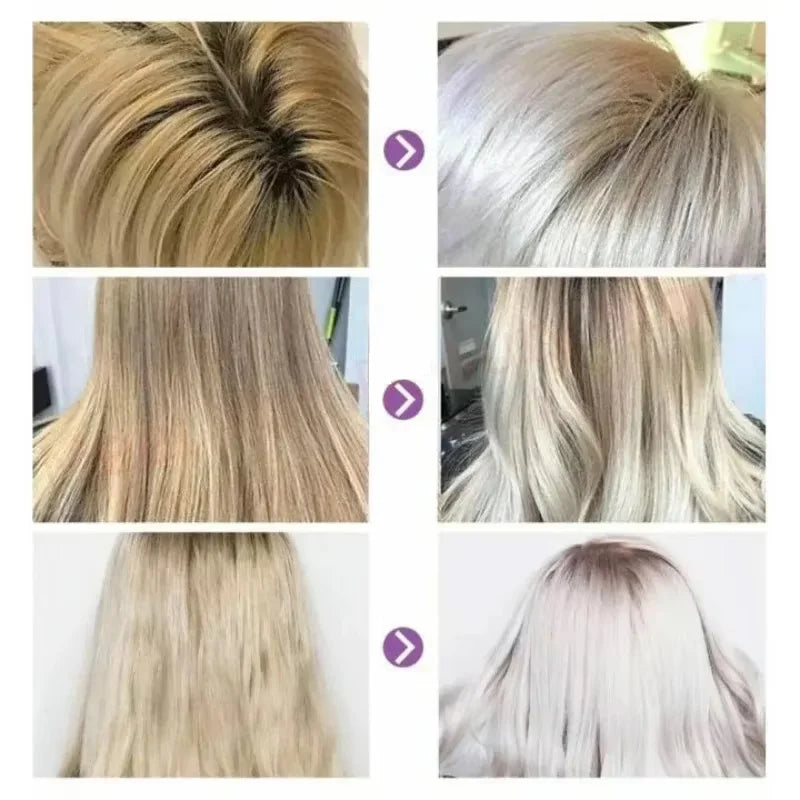 300Ml Color Fixing Purple Shampoo Lock Color Cover Gray Hair Fade Yellow After Bleach Hair Dye Long Lasting Non-irritating Care
