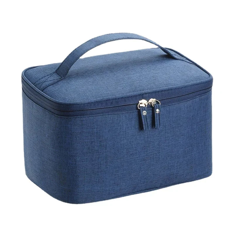 New Business Trip Men's Toiletry Bag Double Layer Large Capacity Cosmetic Bag Oxford Cloth Storage Bag Portable Handbag
