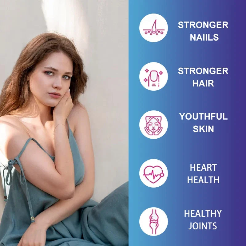 Collagen Peptide - Anti-Aging, Anti-oxidation, Anti-wrinkle, Type I, II, III, V Premium Collagen ComplexSupplements