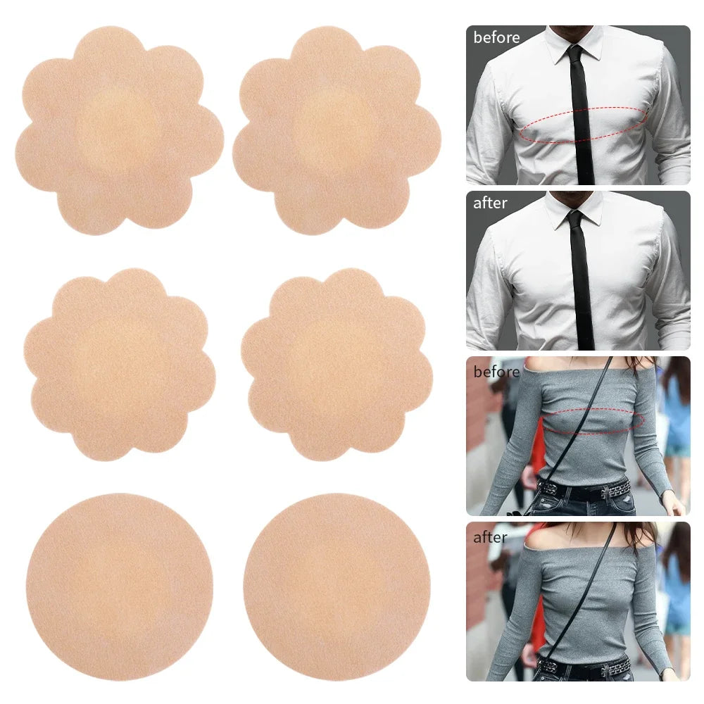50/200pcs Nipple Cover Stickers Women Breast Lift Tape Pasties Invisible Self-Adhesive Disposable Bra Padding Chest Paste Patch