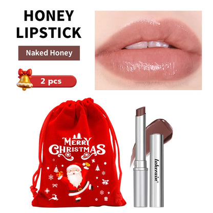 Christmas Gift Tinted Lip Lipstick Plumper Crystal Jelly Lip Oil 6ml Moisturizing Plumping Lip Glow Oil Sexy Plump Lip Gloss