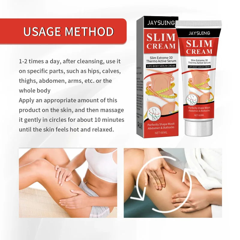 Body Slimm-ing Cream Fast F-at B-urning Anti Cellulite Remover Sculpting We-ight Loss Lifting Firming Skin Massage Shaping Cream