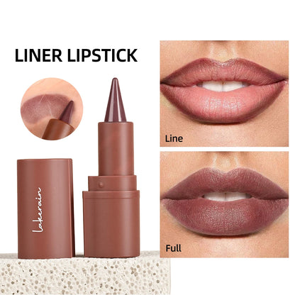 Brown Lip Pencil Contour Lipliner Pencil Waterproof Nude Lip Liner Waterproof Long Lasting Cosmetics Makeup Liners Tint Dark