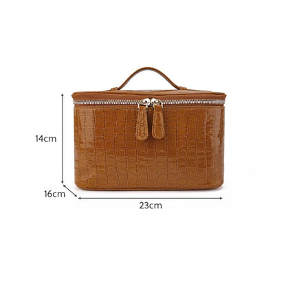 Embossed Makeup Bag Large Capacity Waterproof Travel Toiletry Bag Fashion Portable Women Cosmetic Storage Organizer