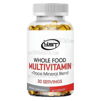 Daily Multivitamin and Trace Mineral Mixed Supplement - Natural, Non GMO, Vegetarian, Men's and Women's Multivitamins