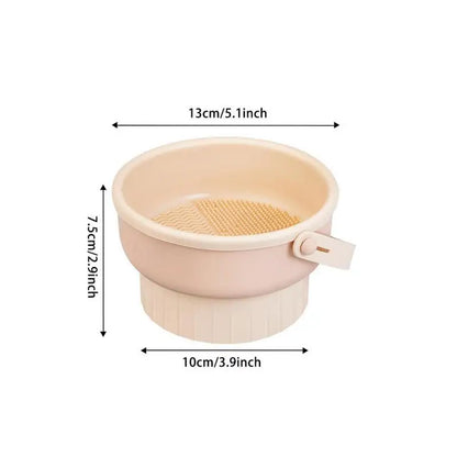 3-In-1 Foldable Silicone Makeup Brush Cleaner Mat & Drying Rack Lightweight Portable Cosmetic Brush Cleaner for Business Trips
