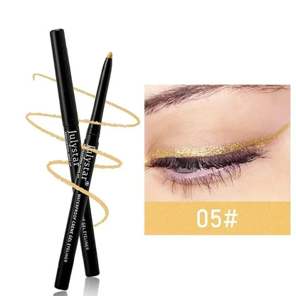 1/3Pcs Waterproof and Sweat-Proof Black Matte Eyeliner Pencil Long-Lasting Smudge-Proof Eye liner Suitable for Heavy Eyes Makeup