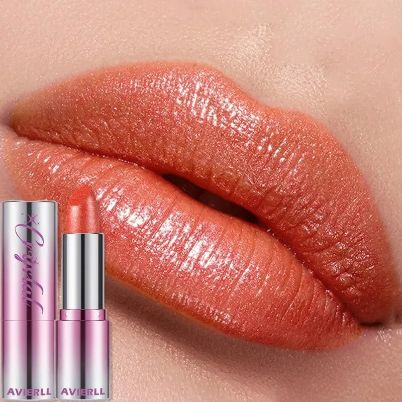 14Color Metallic Violet Lipstick Polarizing Pigment Diamond Glitter Lipgloss Waterproof Lasting Gold Pearl Shine Sexy Lip Makeup
