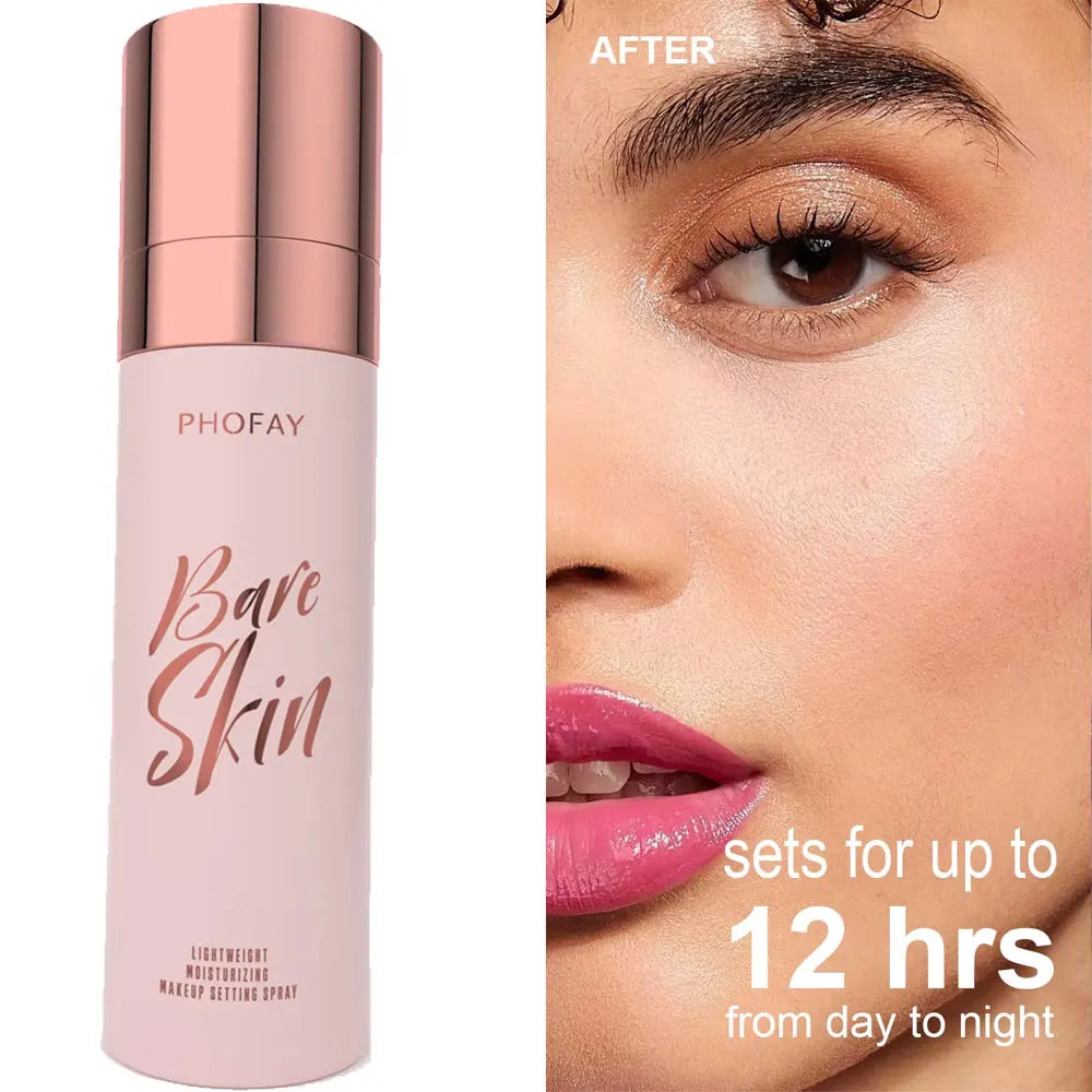 PHOFAYMakeup Fixer Spray Waterproof Moisturizing Face Make up Lasting Oil Control Natural Matte Refreshing Makeup Setting Spray