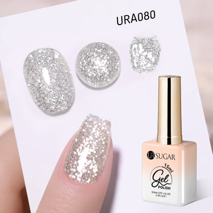 UR SUGAR 15ml Gel Nail Polish Neon Blue Red Green Pastal Nude UV/LED Soak Off No Wipe Nail Gel Polish Suitable For Summer Autumn