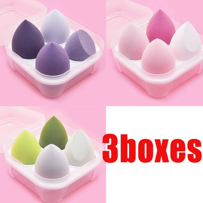 4/12Pcs Beauty Egg Makeup Blender Cosmetic Puff Makeup Sponge Cushion Foundation Powder Sponge Beauty Tool Women Make Up