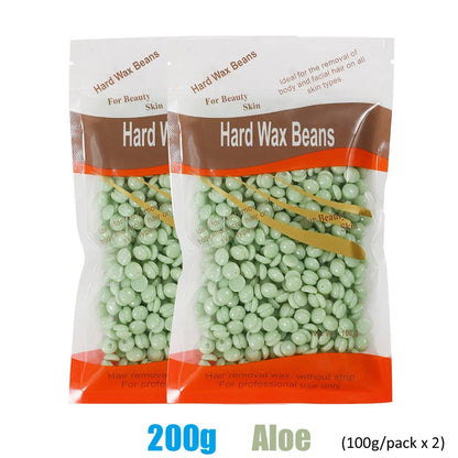 50g/200g/500g Hard Wax Beans for Hair Removal Body European Brazilian Pearl for Wax Warmer Waxing Beans for Wax Heater Machine