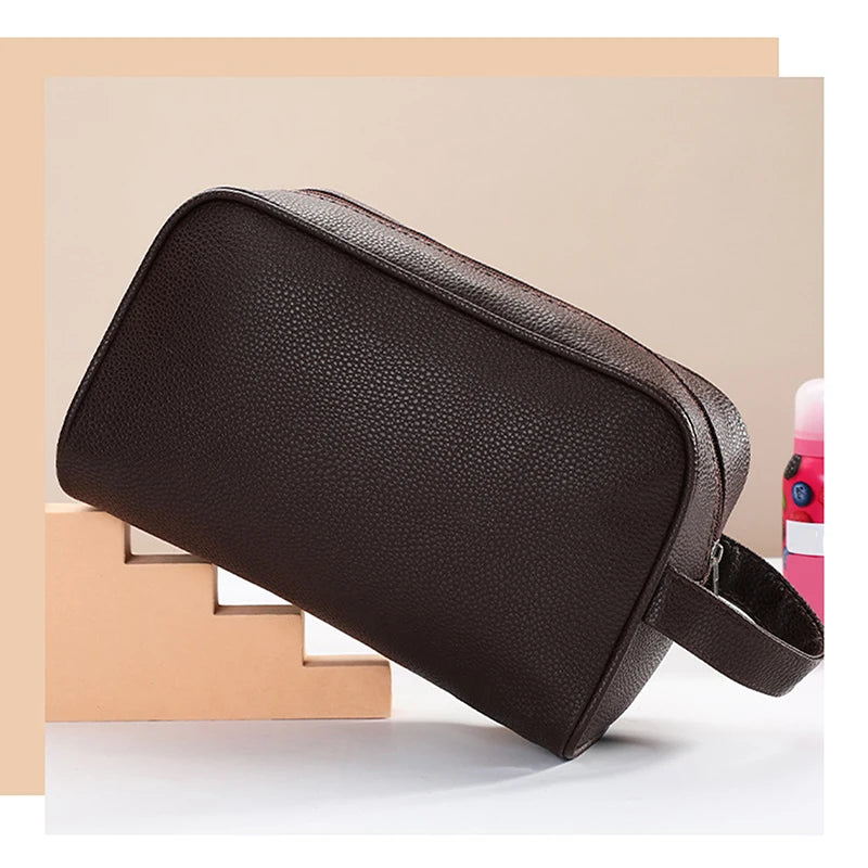 Cosmetic Bags Women Fashion Solid Color Handheld Wash Makeup Bag Ladies Portable Travel Storage Lipstick Organiser Bags