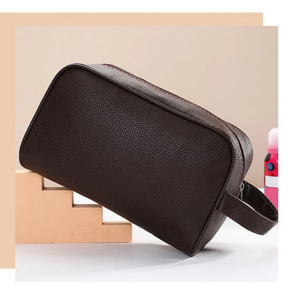 Cosmetic Bags Women Fashion Solid Color Handheld Wash Makeup Bag Ladies Portable Travel Storage Lipstick Organiser Bags