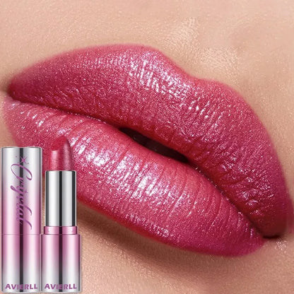 14Color Metallic Violet Lipstick Polarizing Pigment Diamond Glitter Lipgloss Waterproof Lasting Gold Pearl Shine Sexy Lip Makeup