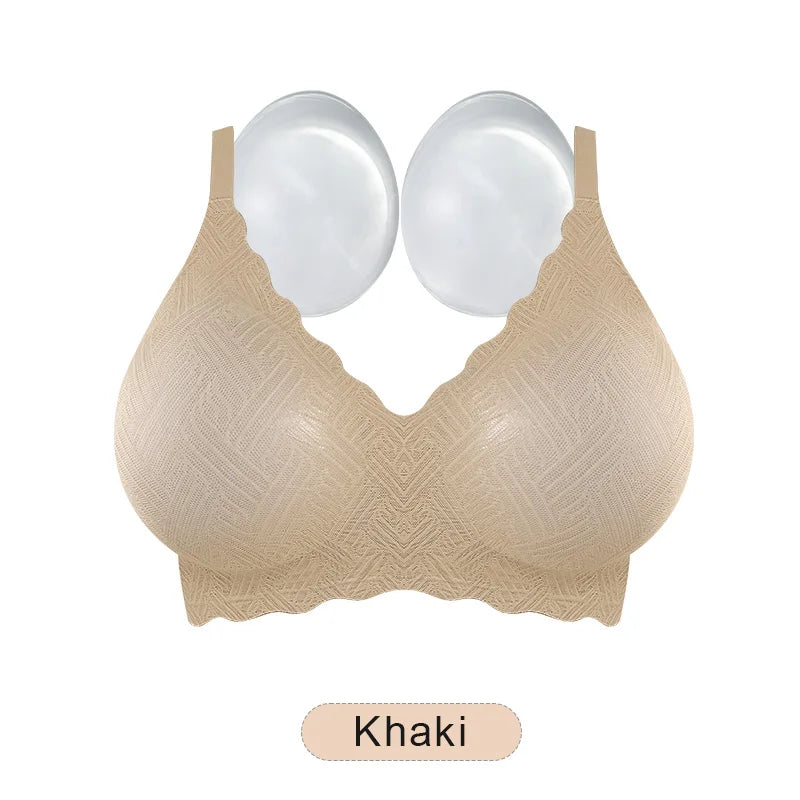 Artificial Silicone Breasts Forms Pads Fake Boobs Chest Women's Silicone Underwear Eexy Breast Padded Bra Becomes Big