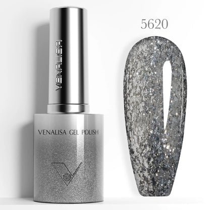 10ml Venalisa Hema Free TPO Free Gel Nail Polish Christmas New Year Soak Off Glitter Red Colors Cat Eye Magnet Nail Gel Polish