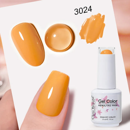 Clou Beaute 15ml Nail Gel Polish Vernis Semi Permanent UV Soak off Varnish Tpo Free Nail Polish Nail Art Gel Lacquer